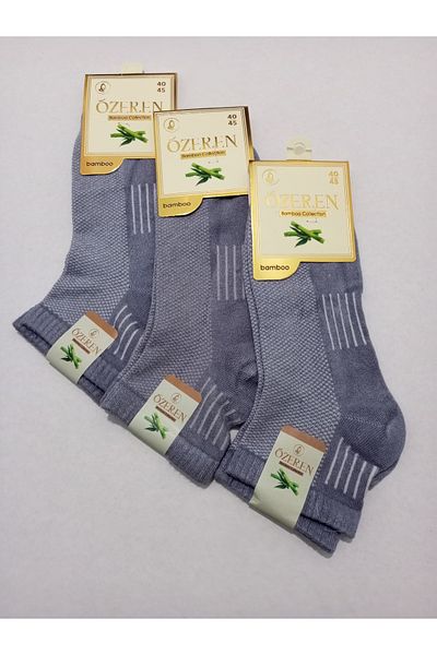Özeren Çorap MEN'S BAMBOO WASHED SEAMLESS SOCKS 3-PACK