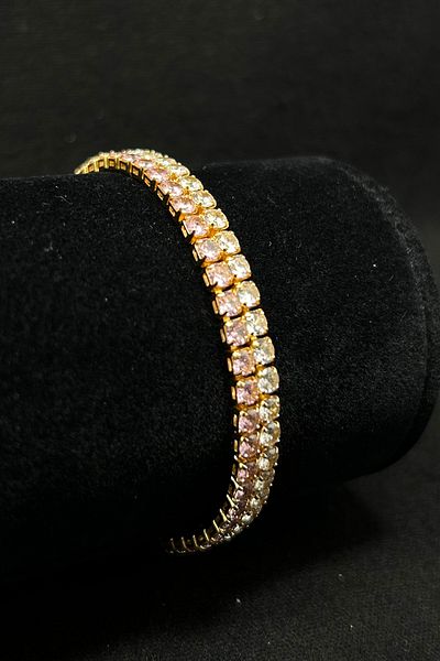 Serelia Zircon Stone Double Row Waterway Bracelet