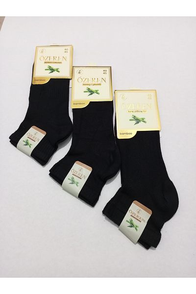 Özeren Çorap MEN'S BAMBOO WASHED SEAMLESS SOCKS 3-PACK