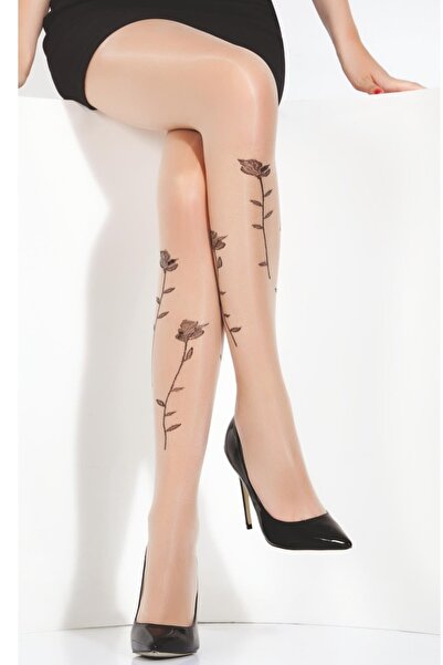 Shopiolog جوارب طويلة منقوشة رقيقة غير لامعة