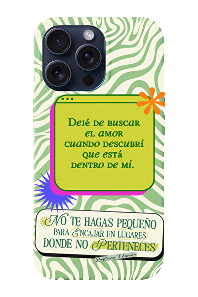 shoptocase Iphone 15 PRO Uyumlu Amor-Aşk Desenli Lansman Silikon Telefon Kılıfı