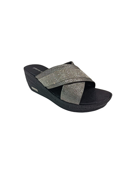 Pierre Cardin Γυναικείες παντόφλες 3507 Platinum Wedge Sole