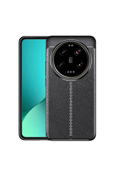 Rivor Xiaomi Mi 14 Ultra Uyumlu Kılıf Kamera Korumalı Şık Tasarım Deri Görünü...