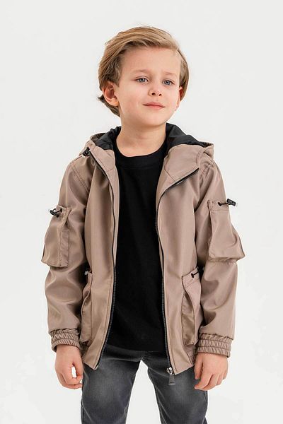 Gold Class Kidswear Водоустойчиво момчешко яке с подплата и качулка с двоен джоб