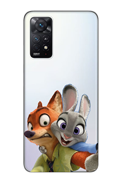 Magic Ring Redmi Note 11 Pro Uyumlu Zootropolis Judy & Nick Tasarımlı Şeffaf ...
