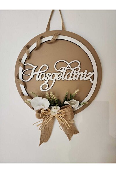 HD Different Kapı Süsü  Dekoratif Ahşap Hoşgeldiniz Kapı Süsü - Dış Kapı Süsü - Çelik Kapı Süsü