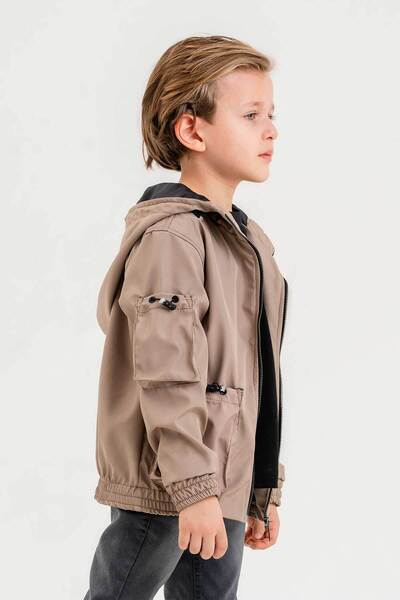 Gold Class Kidswear Водоустойчиво момчешко яке с подплата и качулка с двоен джоб