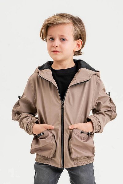 Gold Class Kidswear Водоустойчиво момчешко яке с подплата и качулка с двоен джоб