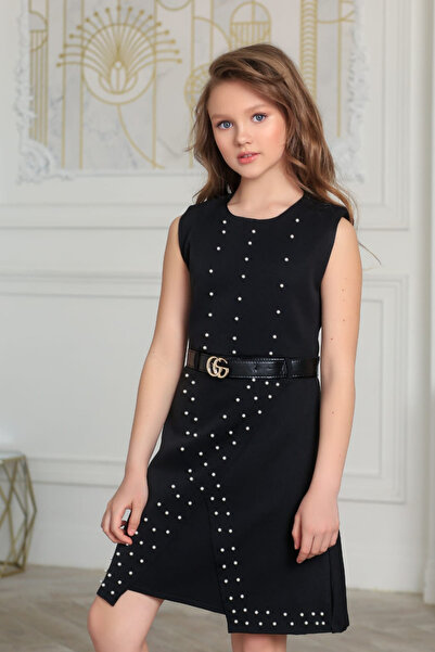 Tarz Çocuk Girl's Pearl Dress Jacket Style Set
