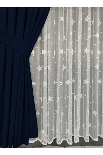 Karesi Ready to Use Dark Dark Blue with Close Battery 1X3 Fon Curtain Single ...