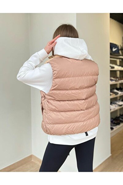 Nike Sportswear Therma Fit Kadın Krem Günlük Yelek