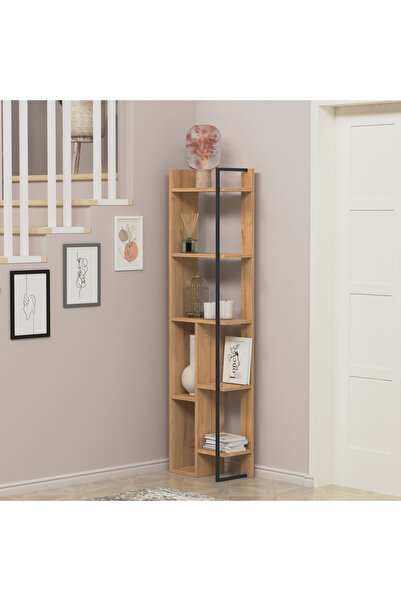 lagomood Sembol Köşe Kitaplık Meşe