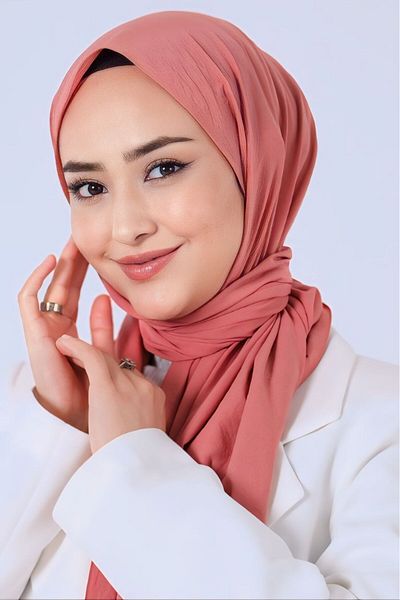 HAREM SCARF Ασιατικό ροζ σάλι