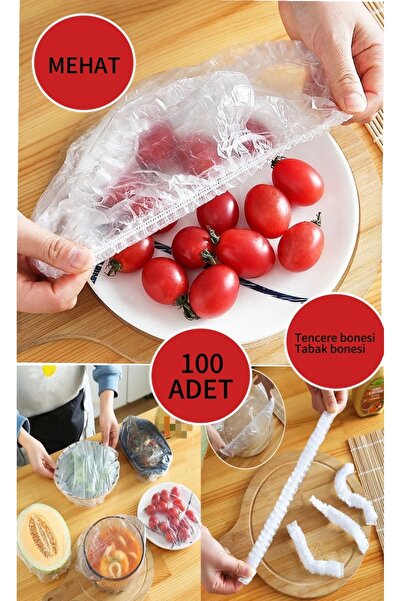 Mehat 100 قطعة من الأواني والصحون العملية للحفاظ على النضارة، غطاء متعدد الأغ...