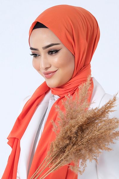 HAREM SCARF Πορτοκαλί ασιατικό σάλι
