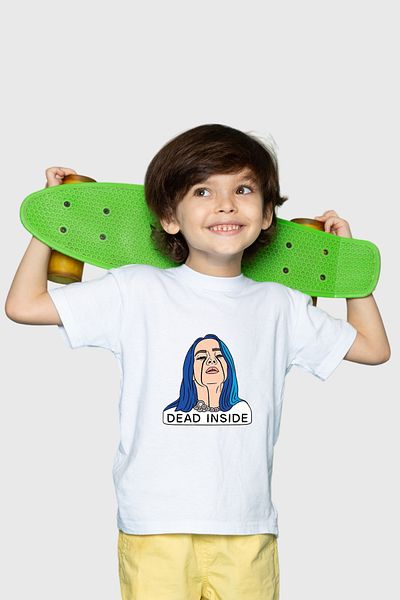 herotasarım Dead Inside - Tricou cu mânecă scurtă pentru copii BLL4820