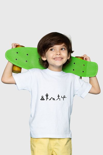 herotasarım Tricou Yoga pentru copii - Maneca scurta, Model Bll4897