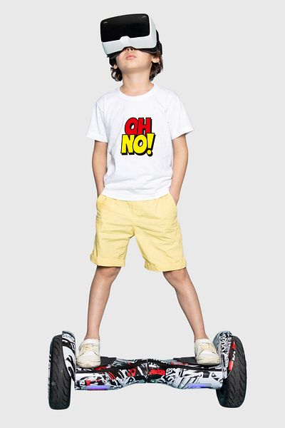 herotasarım Tricou pentru copii cu mânecă scurtă Oh No - Bll4570