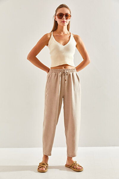 Bianco Lucci Elasztikus derékú női nadrág