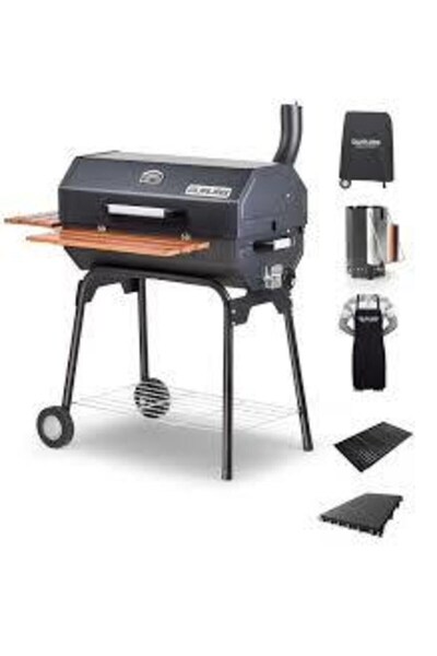 Guruss Siyah Kömürlü Barbekü Döküm Tam Set Kömürlü Mangal Cg-075