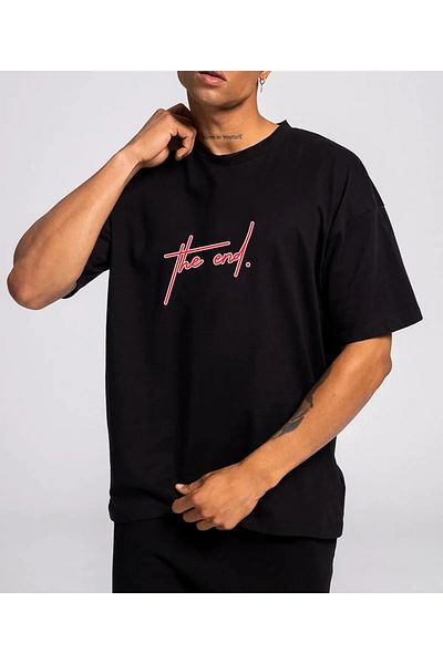 Pink Sky T-shirt The End Printed