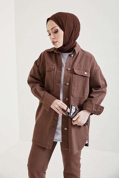 benguen 6175 Sports Denim Jacket Brown