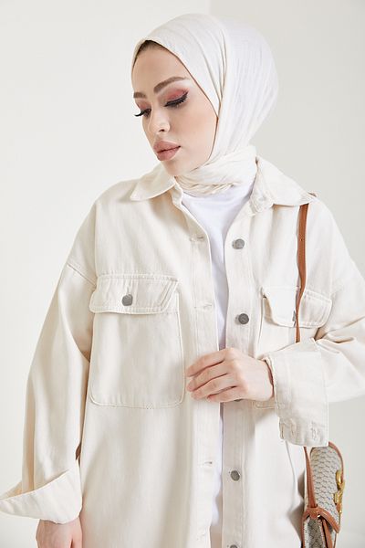 benguen 6175 Sport Jeans Jacket Ecru