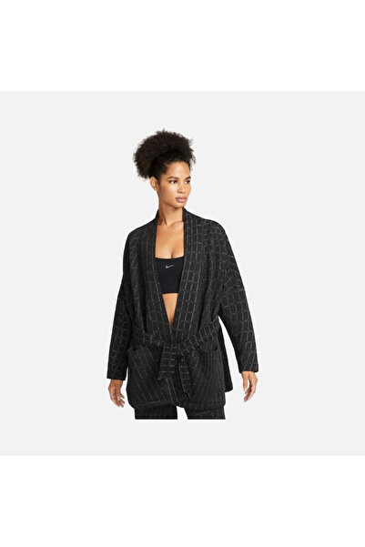 Nike Yoga Therma-FIT Luxe Jakar çift taraflı Kadın siyah Üst dq6320