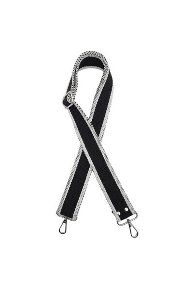 angel çanta aksesuar إكسسوار حقيبة Angel عمود قطني 120x4 سم أسود أبيض اللون ف...