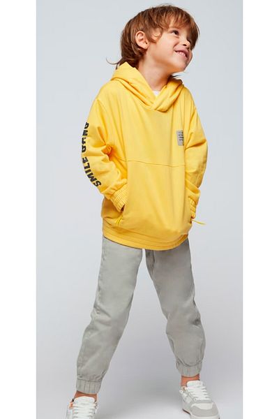 MAYORAL Men's Hooded Low Shoulder Sweatshirt