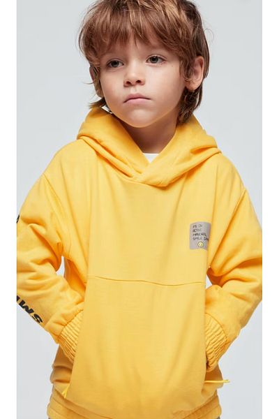 MAYORAL Men's Hooded Low Shoulder Sweatshirt