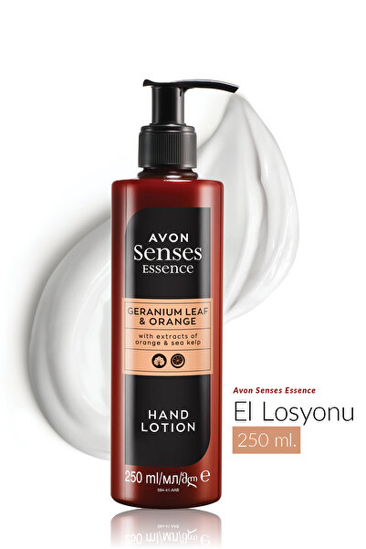 AVON Senses Essence Sardunya Yaprağı ve Partakal Kokulu El Kremi 250 Ml. İkili Set