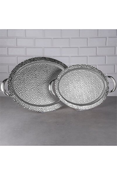 USTAOGLUHOME 2 Lİ METAL TEPSİ