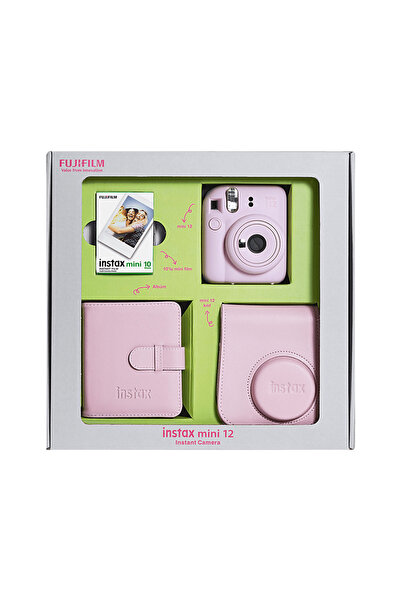 Fujifilm instax Mini 12 Bundle Box Anlik Fotoğraf Makinesi Çiçek Pembesi