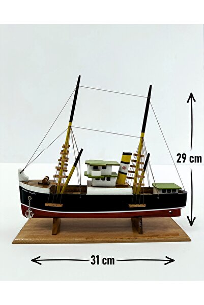 AYHAN KOTRA Bandırma Gemisi Özel El Tasarım Yapımı Ahşap Maket Hediye Gemi Mo...