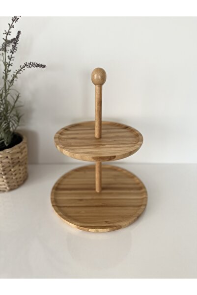 SALPHOME Bambu Katlı Sunumluk
