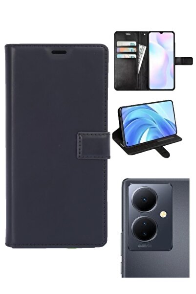 vivo V29 Lite Kamera Korumalı Cüzdanlı ve Kapaklı Kılıf