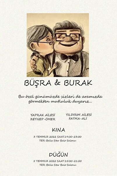 Belinay Düğün Davetiyesi 103 09 (500 ADET)