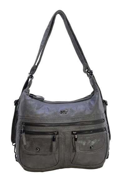 Baginn Geantă de umăr de damă din piele vegana Rucsac Utilizare functionala 3...