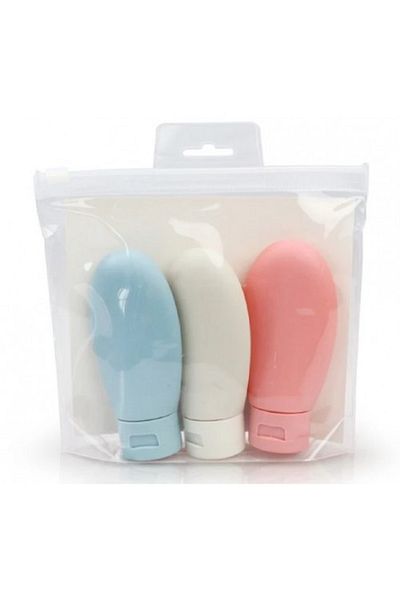 ENASHOP Scandinavian Style 3-Piece Refillable Bottle Set - Travel Type