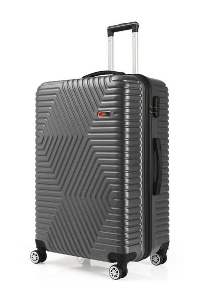 G&D Polo Suitcase Abs Koyu Gri Büyük Boy Valiz 600.02-B