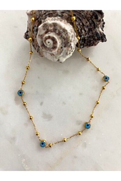 MAHPERİ قلادة دوريكا العين الشريرة من الفولاذ