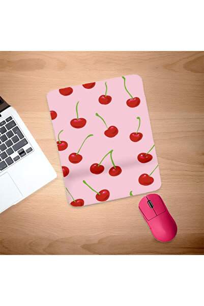 UcuruStore Επιφάνεια ποντικιού με σχέδιο κεράσια και στήριξη καρπού