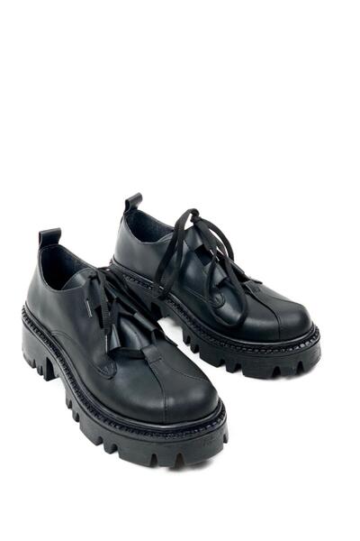 bescobel Дамски черни ежедневни обувки за ходене с връзки 105