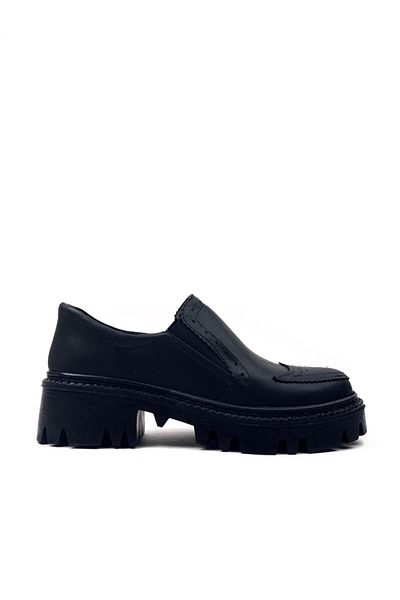 bescobel Women's Black Esdan Daily Walking Leofer Loafer Shoes