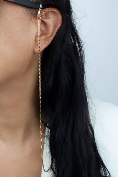 Pridza Thin Chain Gold Glasses Strap