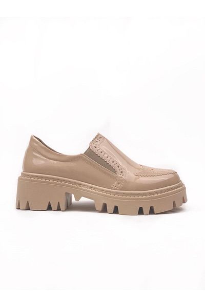bescobel Γυναικεία παξιμάδια λουστρίνι Esdan Daily Walking Leofer Loafer Shoes-120