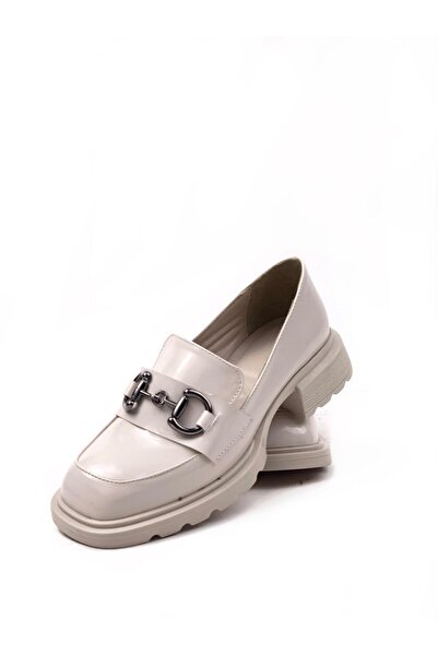 bescobel Жіночі бежеві пряжки Merta з лакованої шкіри Leofer Лофери повсякденні туфлі