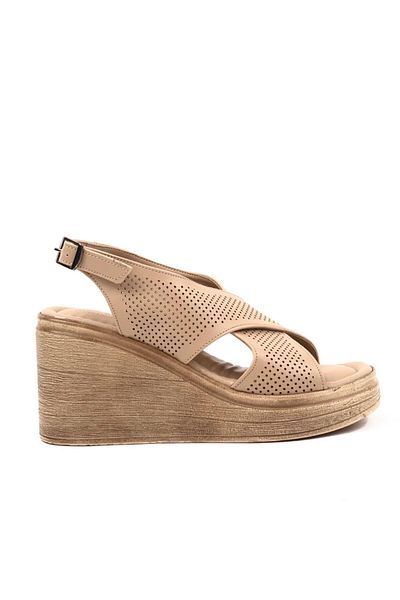 bescobel Women's Nut Vender High Heel Platform Orthopedic Sole Sandals