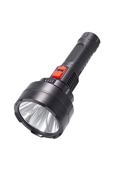 nelerbulurum YÜKSEK IŞIKLI ŞARJLI 3 MODLU 2000 LÜMEN ŞARJ SEVİYE GÖSTERGELİ E...